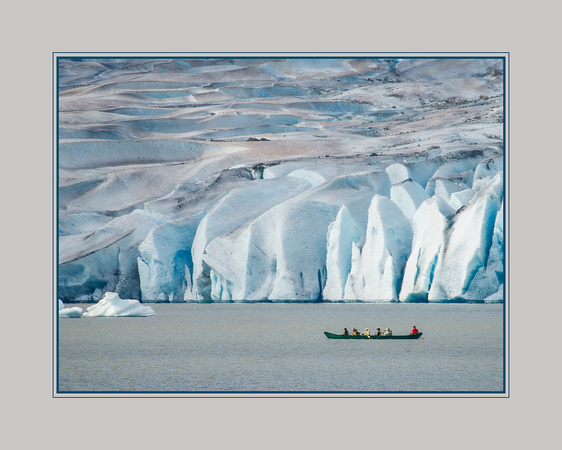 Canoe in Icy Water